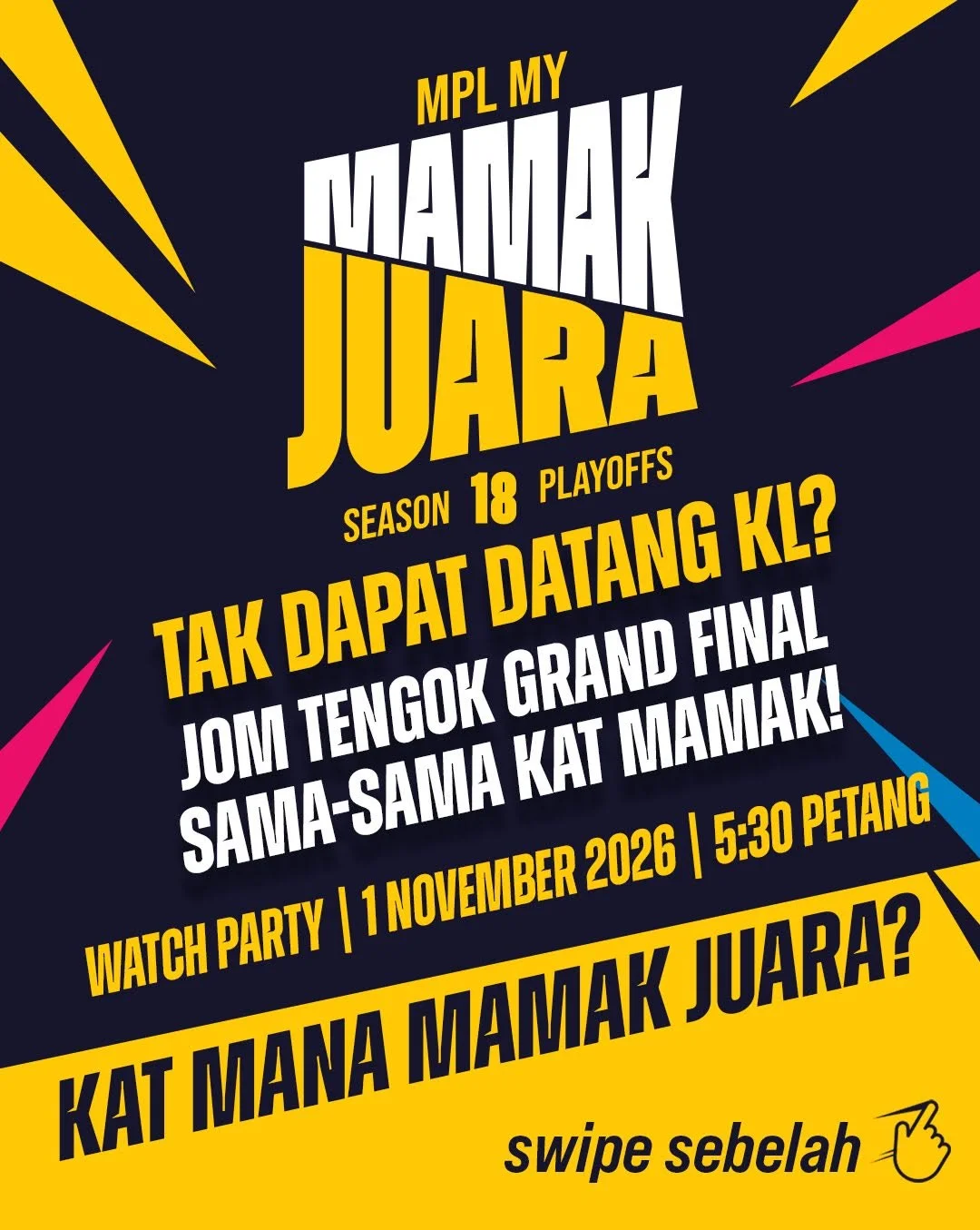 MPL MY Mamak Juara S18 Playoffs